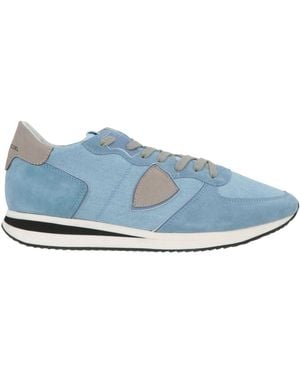 Philippe Model Sneakers Leather, Textile Fibers - Blue