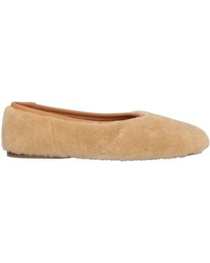forte_forte Ballet Flats Leather - Natural