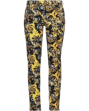 Versace Jeans Couture Trousers Cotton, Elastane - Yellow