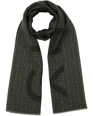 Givenchy Scarf Wool, Virgin Wool, Silk - Green
