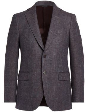 Tombolini Blazer Wool, Cotton, Linen, Polyamide - Blue