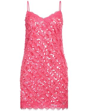 Ermanno Scervino Fuchsia Mini Dress Polyester - Pink