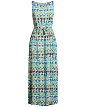 Maliparmi Maxi Dress Viscose, Elastane - Blue