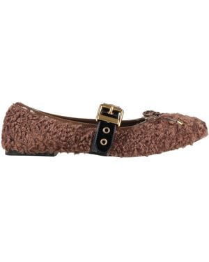 OA non-fashion Ballet Flats - Brown