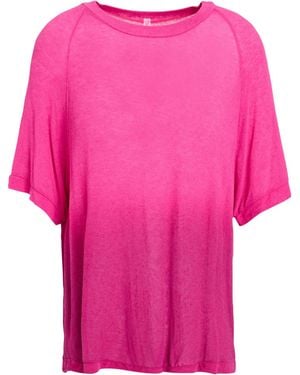 Daniele Fiesoli T-Shirt Viscose, Nylon, Cashmere, Elastane - Pink