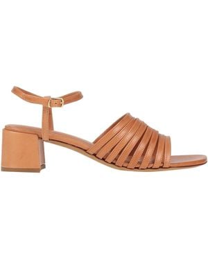 Mansur Gavriel Sandals Leather - Brown