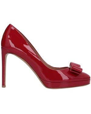Ferragamo Court Shoes - Red