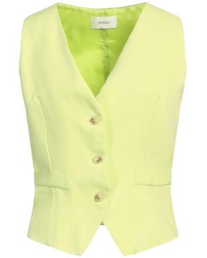 ViCOLO Tailored Vest Viscose, Linen - Yellow