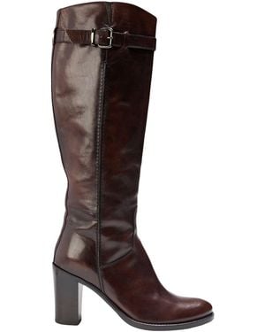 Laura Bellariva Dark Boot Leather - Brown