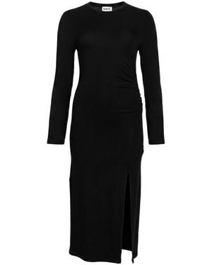 Berna Midi Dress Viscose, Elastane - Black