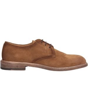 Corvari Camel Lace-Up Shoes Leather - Brown