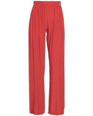 LOU LOU BELLE VILLE PARIS Trousers Rayon - Red