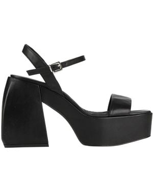 Pinko Sandals Leather - Black