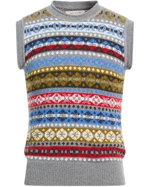 Wales Bonner Jumper Wool, Cotton, Cashmere - Grey