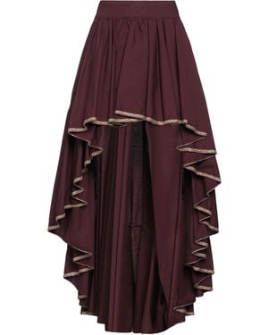 Gina Gorgeous Burgundy Maxi Skirt Cotton - Purple