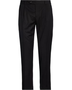 Daniele Alessandrini Trousers Polyester, Viscose, Elastane - Black