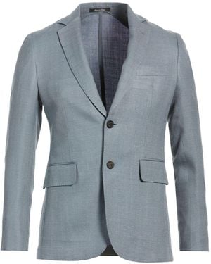 dunhill Blazer Wool, Mulberry Silk, Linen - Blue