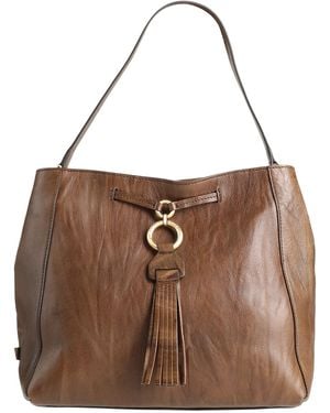 The Bridge Handbag Leather - Brown