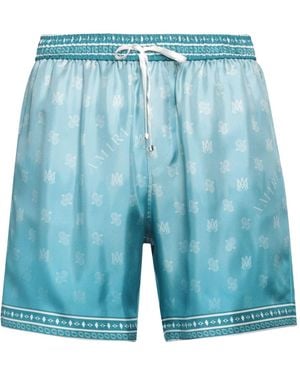 Amiri Light Shorts & Bermuda Shorts Silk - Blue