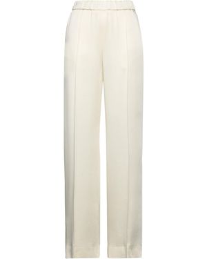 パンツ JIL SANDER Ivory Viscose Blend Pant Jil Sander Ivory Pants Viscose, Linen in Blue | Lyst