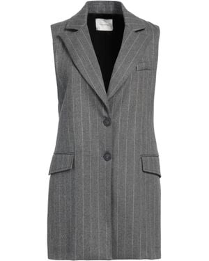 Manila Grace Blazer Polyester, Viscose, Elastane - Gray