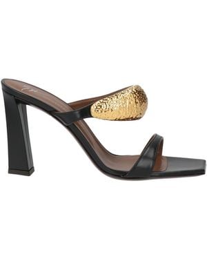 Giuseppe Zanotti Sandals Leather - Metallic