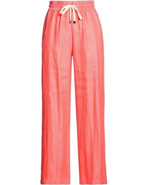 Brian Dales Coral Trousers Linen, Polyamide - Red