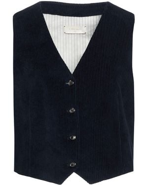 Circolo 1901 Tailored Vest Cotton, Polyester - Blue