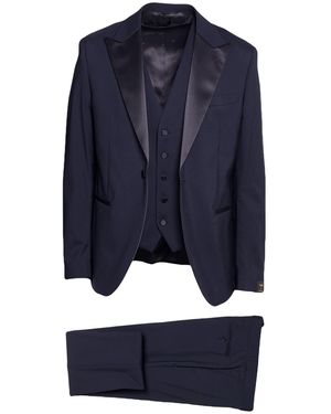 Manuel Ritz Suit Wool, Elastane - Blue
