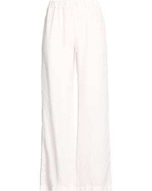 120% Lino Trousers Linen - White