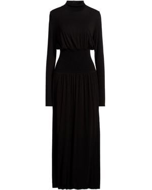 Sportmax Maxi Dress Viscose, Elastane, Polyamide - Black