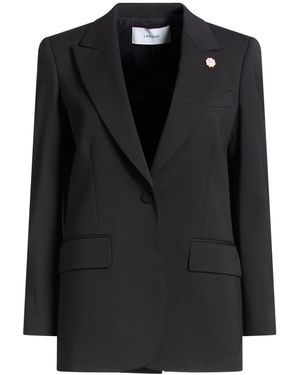 Lardini Blazer Polyester, Wool, Elastane - Black