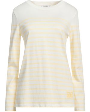 Max Mara Pastel T-Shirt Cotton - Natural