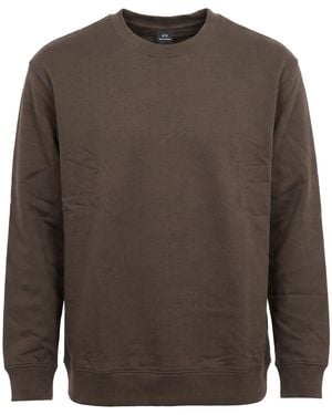 ARMANI EXCHANGE Dark Sweatshirt Cotton, Elastane - Brown