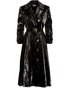 Elisabetta Franchi Overcoats & Trench Coats - Black