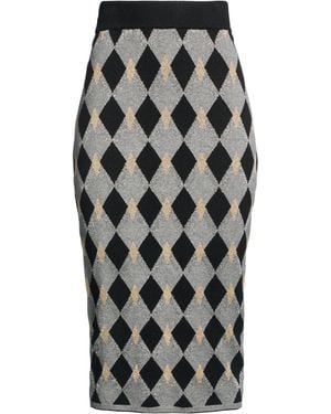 Kaos Midi Skirt Viscose, Polyester, Metallic Fibre, Polyamide - Grey