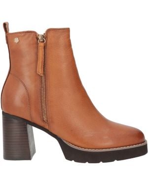 Carmela Tan Ankle Boots Leather - Brown