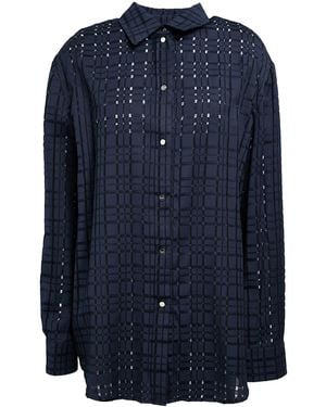 DURAZZI MILANO Shirt Cotton, Elastane - Blue