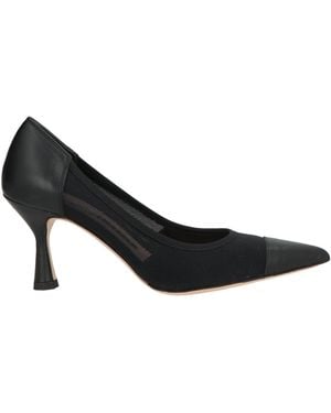 Chiarini Bologna Pumps Leather, Textile Fibers - Black