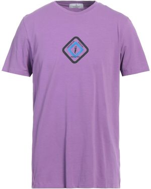 Cooperativa Pescatori Posillipo Lilac T-Shirt Cotton, Elastane - Purple