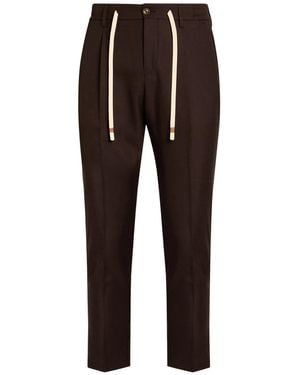 Daniele Alessandrini Pants Polyester, Wool - Brown