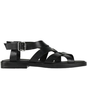 LE BOHÉMIEN Sandals Leather - Black