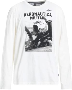Aeronautica Militare Ivory T-Shirt Cotton - White
