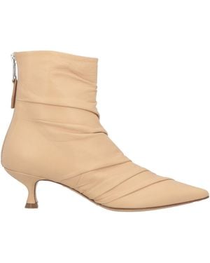 Strategia Sand Ankle Boots Soft Leather - Natural