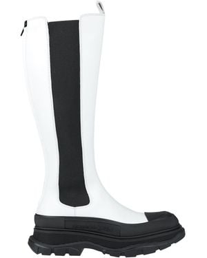 McQueen Knee Boots - White