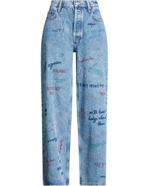 Mother Jeans Recycled Cotton, Lyocell, Cotton - Blue