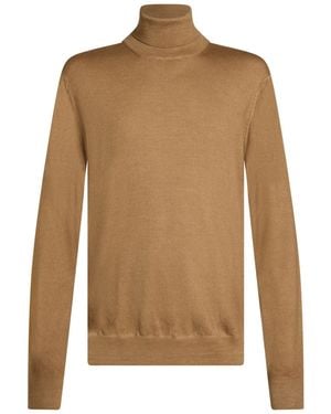 Gran Sasso Turtlenecks - Brown