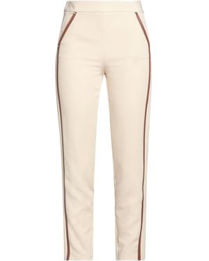 SIMONA CORSELLINI Pants Polyester, Elastane - Natural