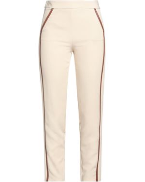SIMONA CORSELLINI Trousers Polyester, Elastane - Natural