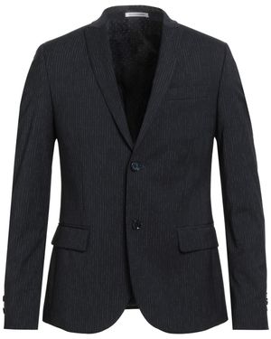 Daniele Alessandrini Midnight Blazer Wool, Polyester, Viscose, Elastane - Blue